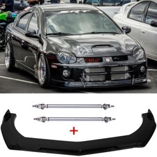 For Dodge Neon Srt4 2000-2020 Front Bumper Lip Splitter Spoiler Gloss Strut Rods For Dodge Neon Srt4 2000-2020 Front Bumper Lip Splitter Spoiler Gloss Strut Rods