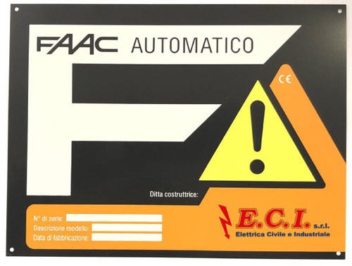 Zeichen Tor Automatisch Automatisierung Elektrische faac - Bild 1 von 1