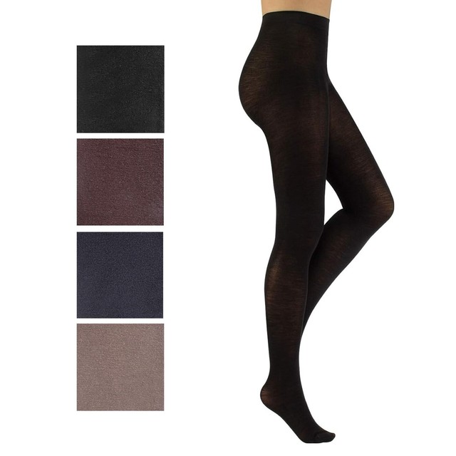 CLARABEL - COLLANT TERMICA DONNA INVERNALE 60% CALDA LANA MERINOS MADE IN ITALY