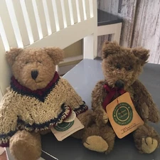 8” Archive Collection BOYDS Miniature Lot Of 2 Jointed BOYDS Bears Buckley +