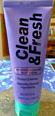 EUNYUL CLEAN & FRESH INTENSIVE HYDRATING NIGHT CREAM, HYALURONIC ACID, SHEA NEW