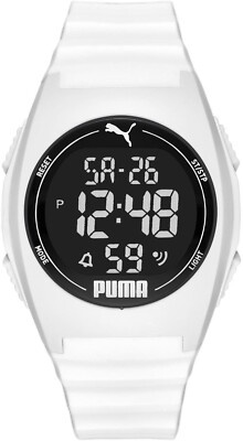 PUMA Digitaluhr PUMA 4 Herren Armbanduhr  Quarzuhr Weiss Uhr Watch    Nr 118