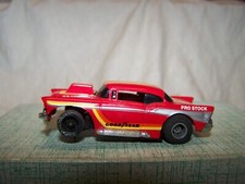 AFX/Tyco 1/87th HO Slot Car Chevy 1957 Hard Top 454 CID Pro Stock RUNS 