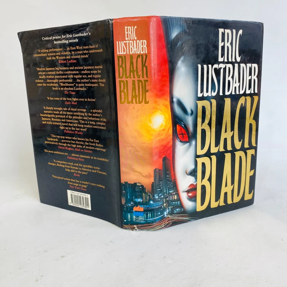 Black Blade by Eric Lustbader 1992 1st Edition Hardcover DJ Crime Thriller - Image 2 of 4