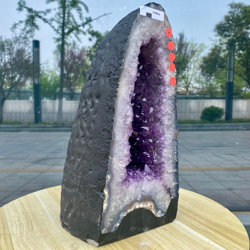 21.93LB Large Natural Amethyst Geode Cathedral Crystal Cluster Specimen Healing - Picture 13 of 16