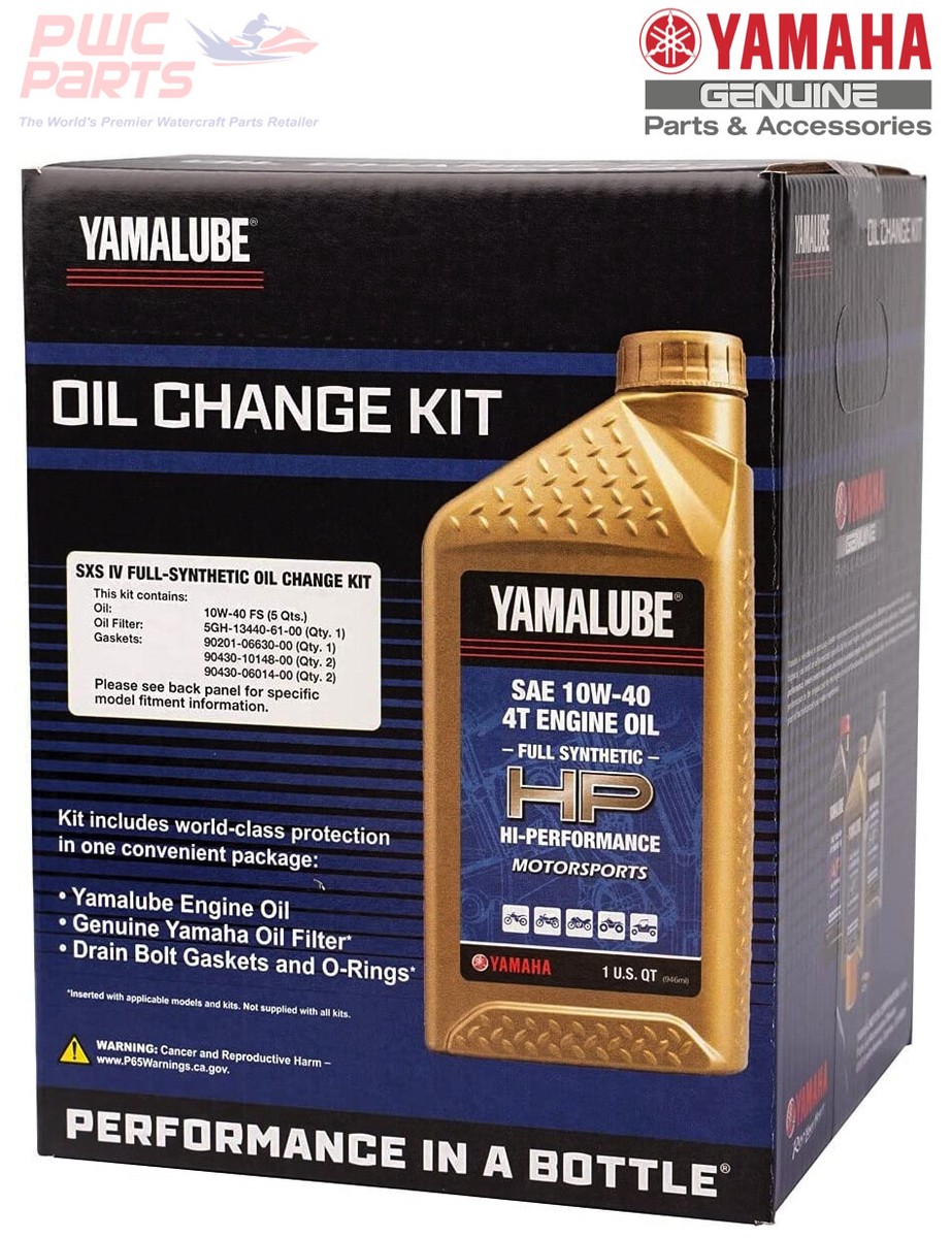 Yamaha 2021+RMAX 2/4 Full-Synthetic 10W-40 Oil Change Kit Filter