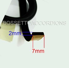 Accordion Bellows Gasket Tape Balgdichtung 3.4 METERS 7x2 mm