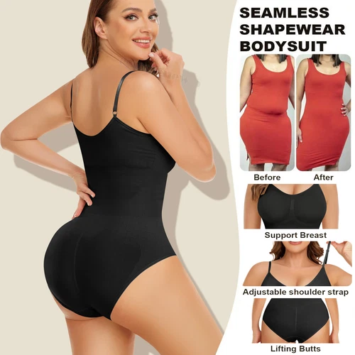 Bauchkontrolle Bodysuit Slip Sculpting Shaper Tank Top Bodys Snatched Waist - Bild 7 von 66