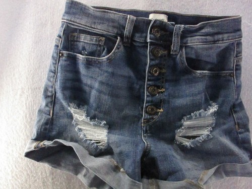 High-Rise bermuda Denim Shorts Size 