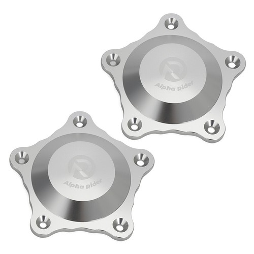 2x Aluminum Wheel Caps Wheel Center Hub Cap Replacement w/ Screw For VN515 VN405 - Picture 2 of 11