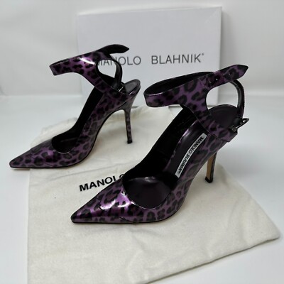 MANOLO BLAHNIK ブラック　36 MANOLO BLAHNIK マノロブラニク フラットレザーサンダル