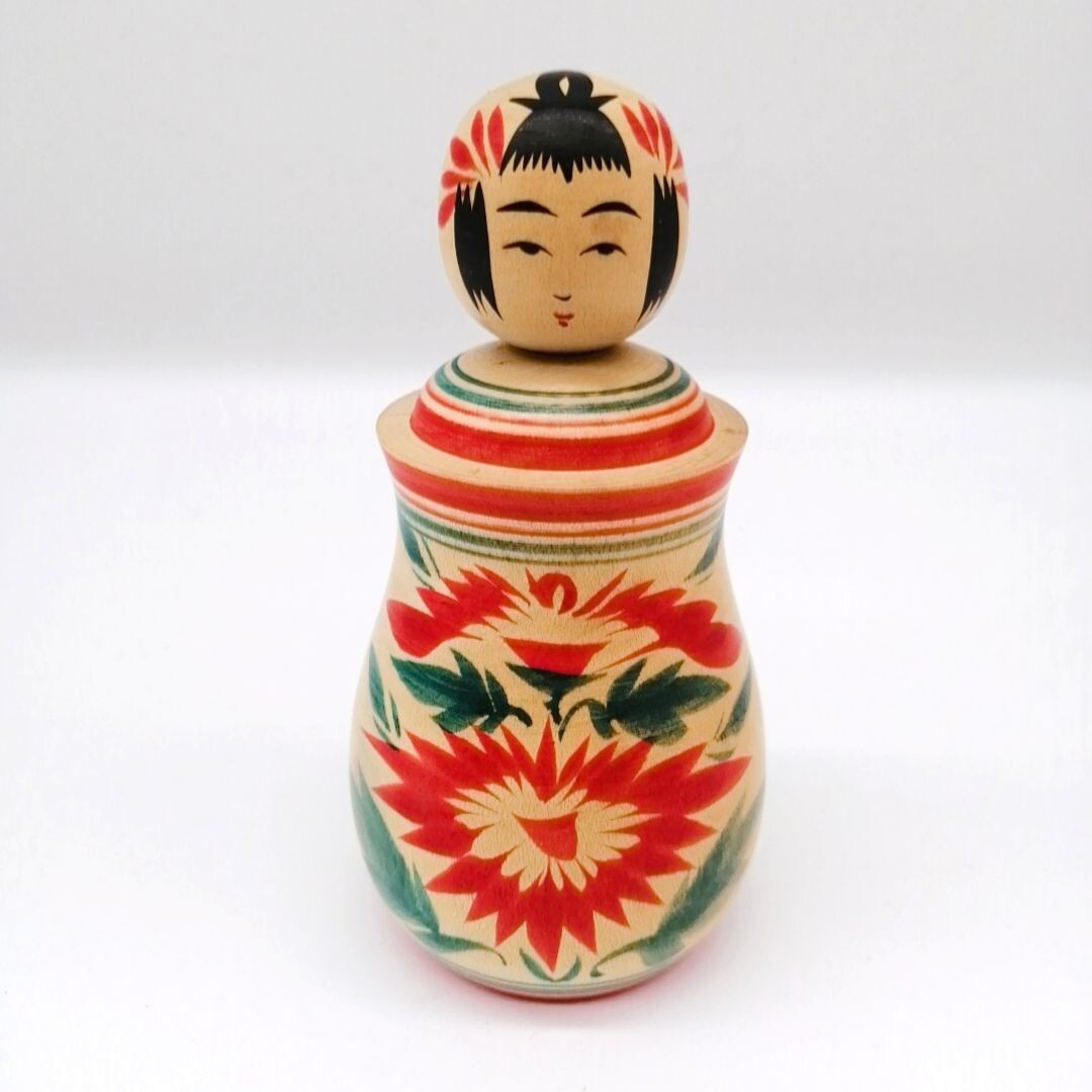 13cm Vintage Japanese Traditional KOKESHI Doll – by SATO