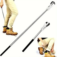 Extendable Shoe Horn Long Handle for Seniors Adjustable Stainless Steel Telescop