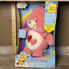 Care Bear Talking Love A Lot Bear With VHS 2003 NIB