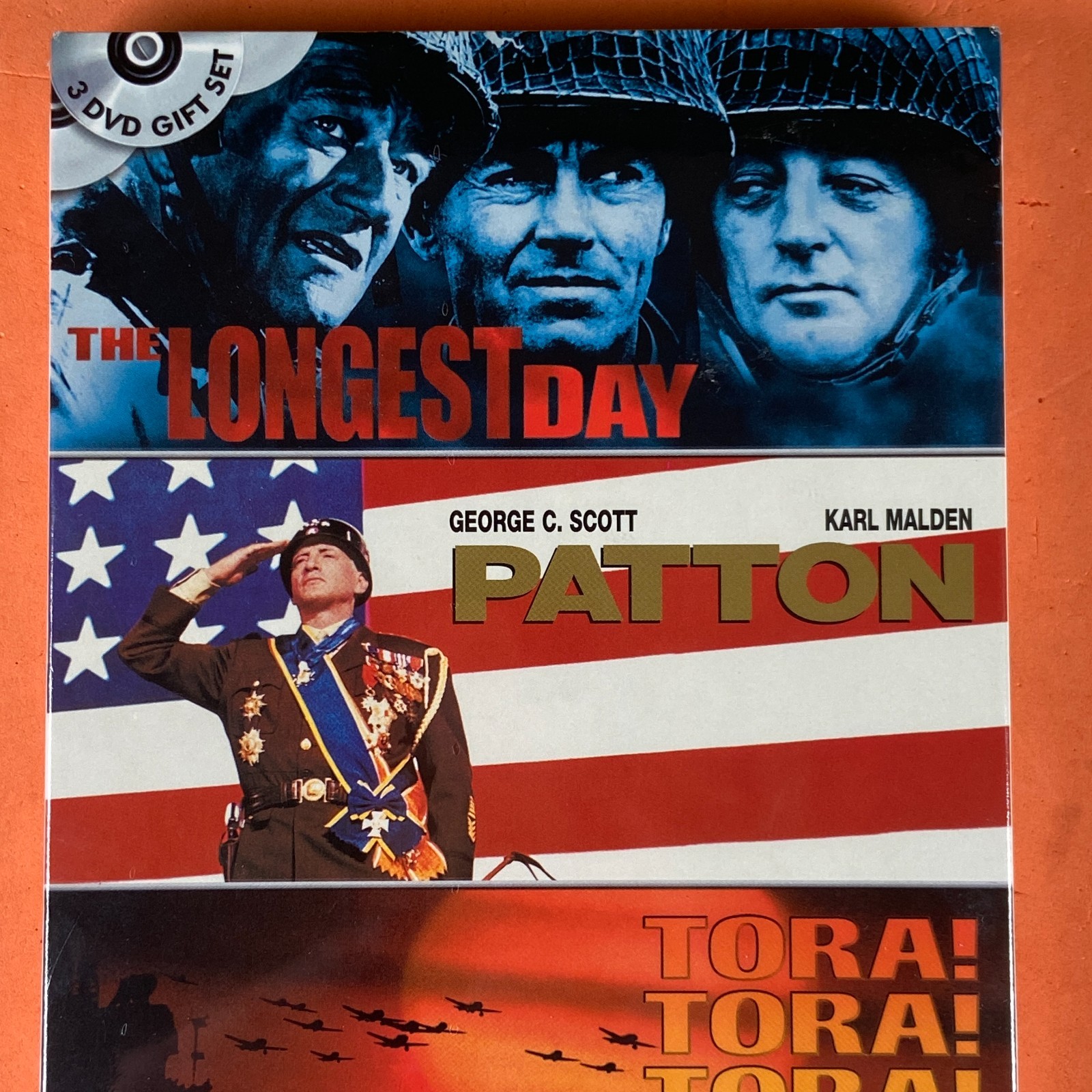 The Longest Day / Patton / Tora! Tora! Tora! BRAND NEW & SEALED DVD Collection