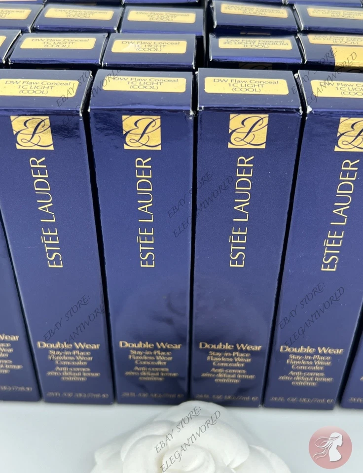 ESTEE LAUDER Double Wear Flawless Concealer -PICK SHADE .24oz NIB 100% AUTHENTIC - Image 2 of 2