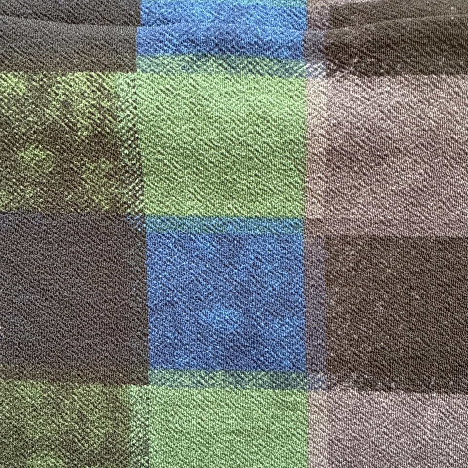 Stretchy Knee Length Pencil Skirt In Blue, Green, And Black Plaid 2xl - Image 3 of 3