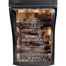 Lapew Cocoa Butter Cashmere Carpet Deodorizer Powder - Pet Safe Freshener for