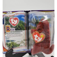 Ty McDonalds Teenie Original Beanie Steg the Stegosaurus - New in Box