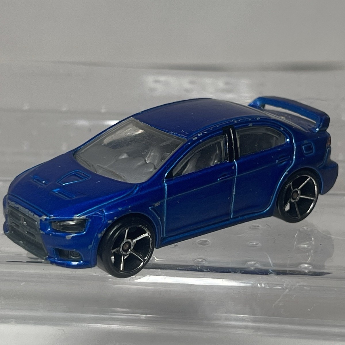 Hot Wheels 2008 Lancer Evolution New Models Blue Diecast Car 1:64