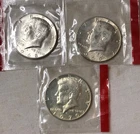 1968 1969 1970 D 40% Silver Kennedy Half Dollars -BU Mint Cello  "FREE SHIPPING"