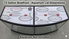 Aquarium Lid 72 gallon Bowfront - 1/4 twin-wall polycarbonate