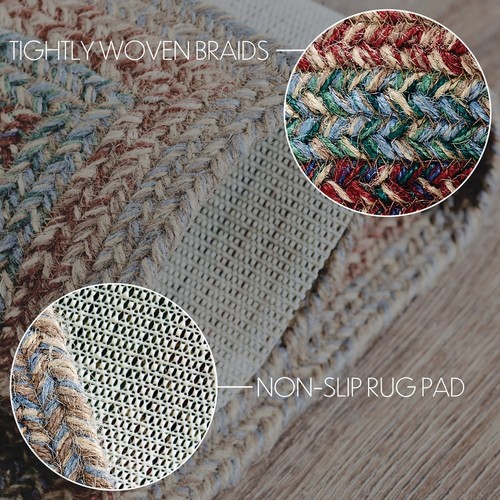 Multi Jute Rug Rect w/ Pad 36x72 - Picture 2 of 5