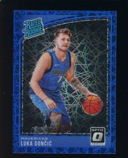 2018-19 Donruss Optic Blue Velocity #177 Luka Doncic Mavericks RC Rated Rookie