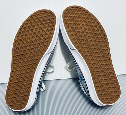 Vans Off The Wall 7.5 Mens’s Women’s 9 Denim Acid Wash Retro Skateboarding - Picture 6 of 8