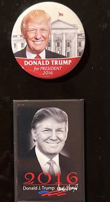 Donald Trump for President 2016 Campaign Pinback Button - Politics Theme