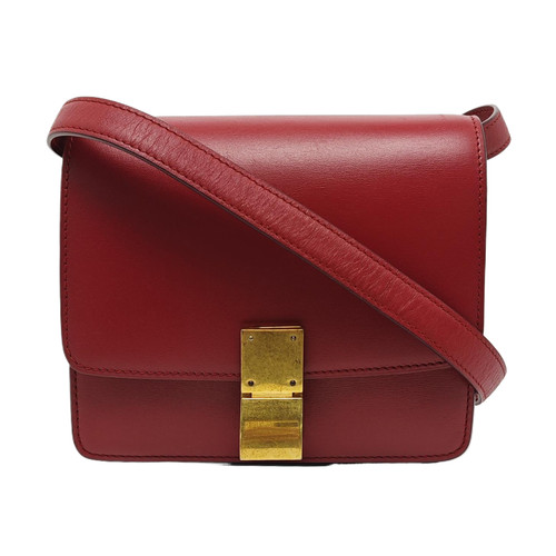 CELINE CLASSIC BOX Mini bags Leather Red Free Shipping | Duties Paid