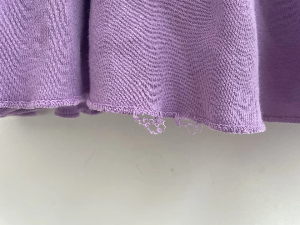 Vestido sin mangas morado 7 Mignone para niños niñas con tachuelas volantes mariposa en capas Foto 4 de 4