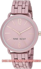 Nine West Women's Quartz Metal and Alloy Dress Watch, Color:Purple