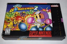 Super Bomberman 2 Super Nintendo SNES Video Game Cart w/ Box