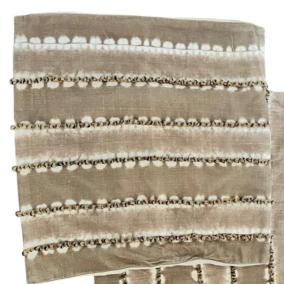 CB2 галстук краситель набор из 2 наволочки Sham 20 x 20 джутовая земля бежевый современный 3D - Изображение 2 из 4