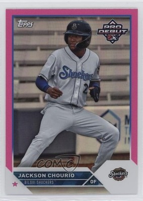 2023 Topps Pro Debut Fuchsia Foil 64/199 Jackson Chourio #PD-40 08vx