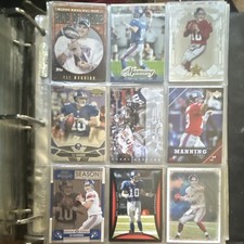 Topps Eli Manning New York Giants NFL Card Lot 9 Cards Pride of the Nation 2005