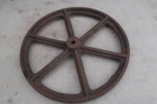 VINTAGE CAST IRON WHEEL 12" - WHEELBARROW, GARDEN ORNAMENT Etc. - 3.5kg