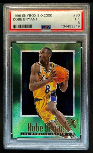 1996-97 Skybox E-X2000 Kobe Bryant Rookie RC #30 Lakers PSA 5