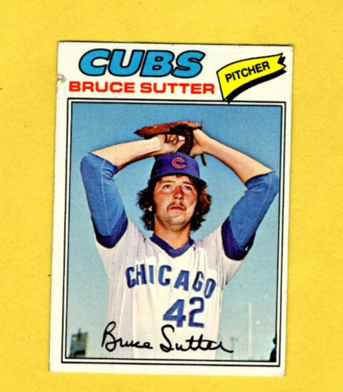 1977 Topps Bruce Sutter Rookie #144 Chicago Cubs VERY GOOD FREE SHIPPING