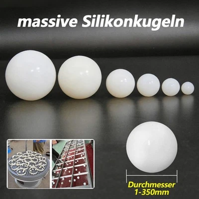 Massive Silikonkugeln Ø1mm-350mm Weiße Silikonball hochelastisch hitzebeständige - Image 1 of 4