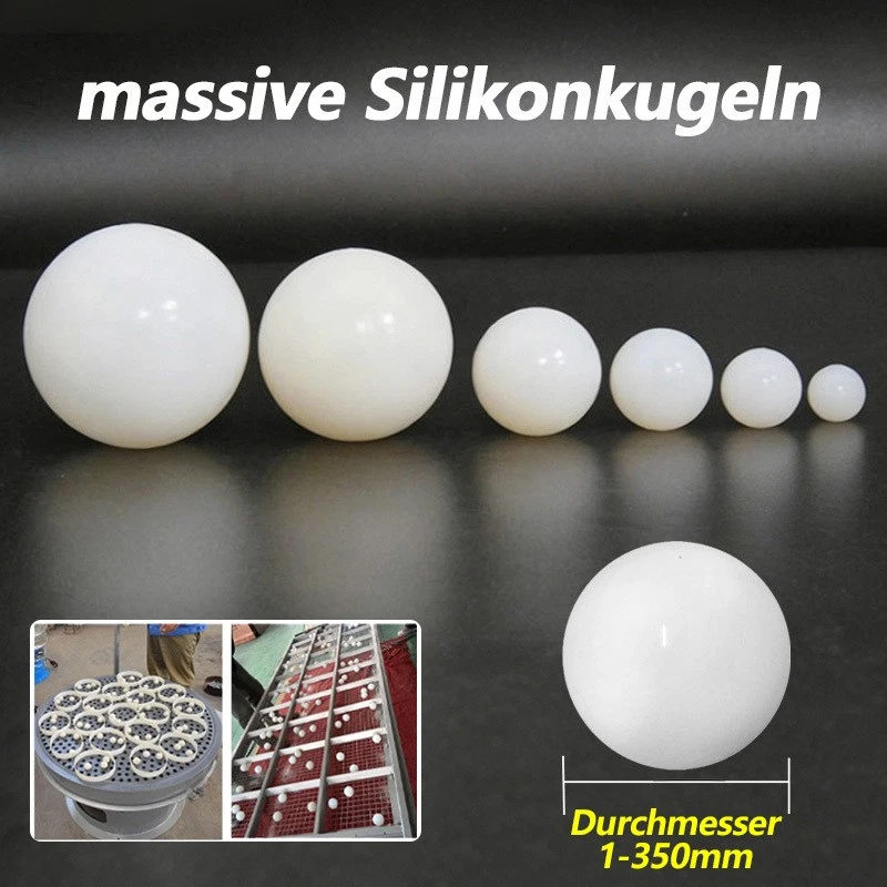 Massive Silikonkugeln Ø1mm-350mm Weiße Silikonball hochelastisch hitzebeständige - Bild 1 von 4
