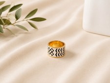 Palestinian Kuffiyeh Ring Size 7
