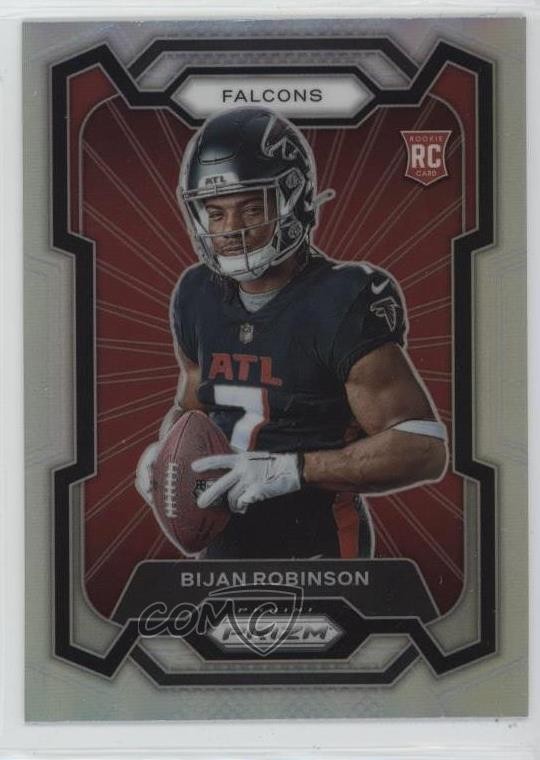 2023 Panini Prizm Variation Silver Bijan Robinson #305 Rookie RC 2wr