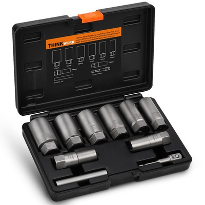 #ad #ad THINKWORK 1 2 Inch Drive Lug Nut Extractor Set Large Sizes W6159 10 PCS $63.99