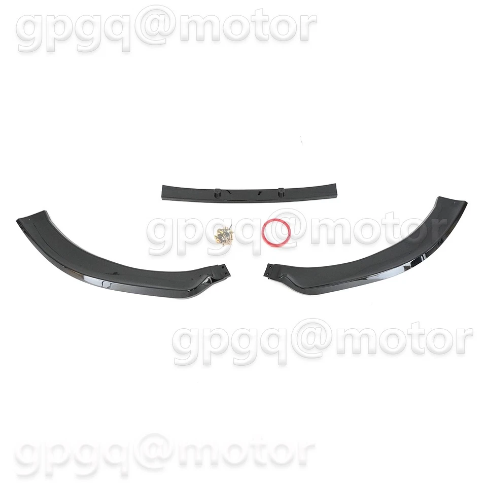 Kit divisor de labios parachoques delantero negro brillante estilo V 08-13 para Audi A3 S-Line S3 8P 08-13 Foto 4 de 4