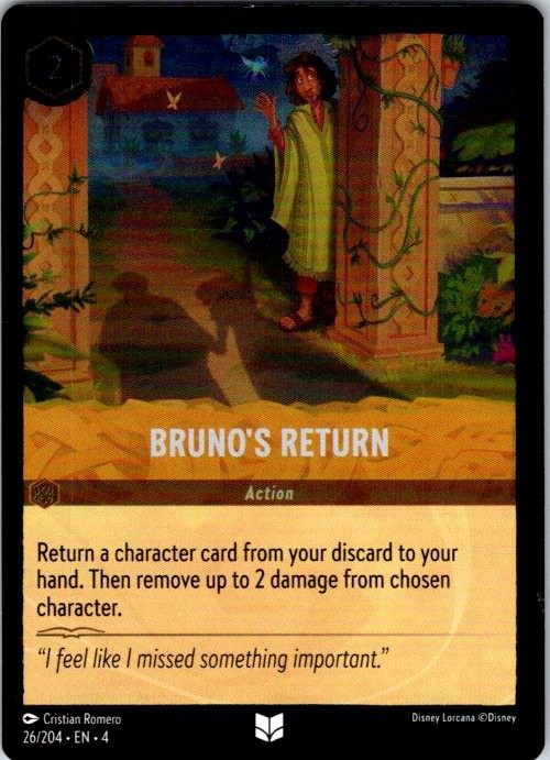 Lorcana Bruno's Return Ursula's Return 26/204 Foil NM