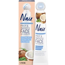 Exfoliating Facial Hair Removal Cream for Women - Smooth Skin Solution with Coll