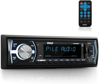 Marine Bluetooth Stereo Radio - 12V Single DIN Style Boat in Dash Radio Receiver