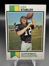 Ken Stabler RC #487 Raiders 1973 Topps Rookie HOF Vintage Football Card NFL. rookie card picture